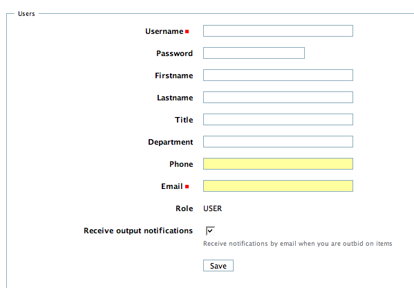 Register Form